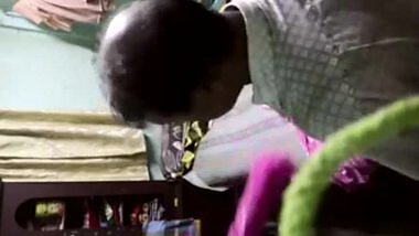 Hot maid caught while having sex in a