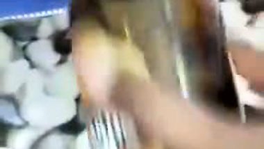 Boyfriend inserting beer bottle in GF pussy viral sex