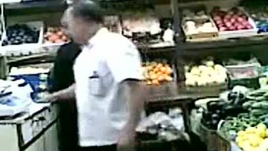Boob Grab and Fuck in Fruit Shop