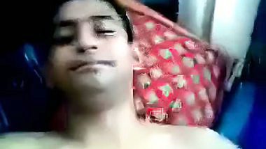 An 18 yr old girl rides on her BF’s dick in an Indian xxx video