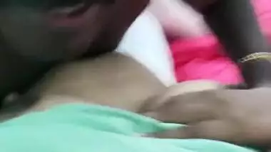 Sucking boobs of cheating wife on cam