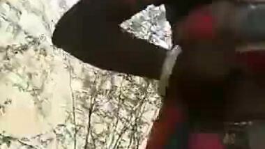 Rajasthan village aunty showing her hairy cunt