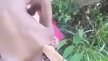 GF fucked in jungle viral xxx Indian outdoor