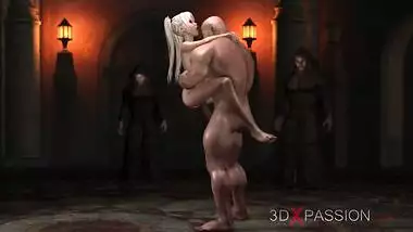 Eighteen girl fucked by the monk turns into a muscular man in ritual place