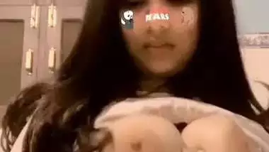 Snapchat girlfriend big boobs showing viral MMS