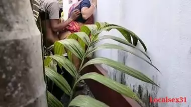 Horny Tamil aunty takes a young dick in her garden
