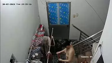 Hindi xxx mom dress change to nude caught by son