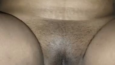 Wife shaved pussy with vib