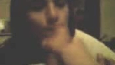 Slutty Indian Girlfriend Harashita licks cream off dick