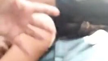 Indian Girl with his Boyfriend inside Car