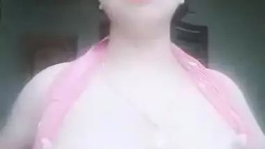 Super sexy aunty striptease in nature's garb MMS