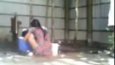 Young Indian married couple fucking outdoor in...