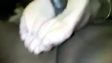 cock massage with desi feet