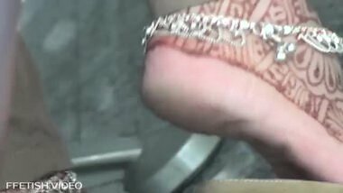 Asian indian soles mendhi