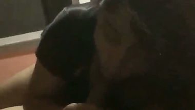 Lady gets excited when she sucks her lover’s dick