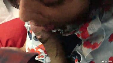 Mature aunty sucking dick of lover