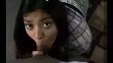 Young Desi Facing While Sucking
