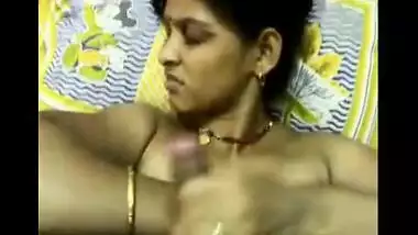 Desi bhabhi plays with a stranger in front of her husband