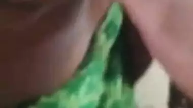 Bhabhi giving blowjob and handjob, he playing with her boobs