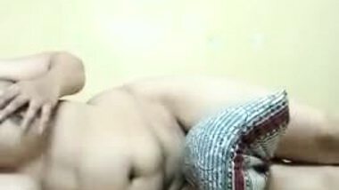 playing with pillow in horny mood