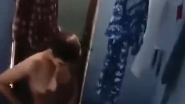 Spying Indian College Girl In Bathroom