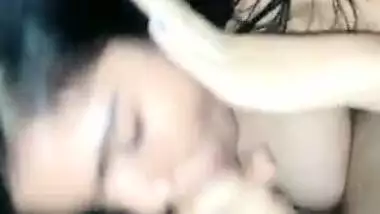How cute she is! sucking her lover’s dick