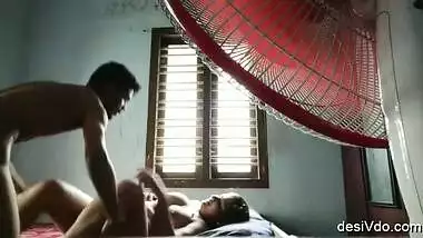 Devar Bhabi smooching Sucking boobs and Blowjob beautifully ghapaghap 4 clips part 2