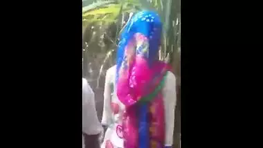 Indian village girl outdoor romance video