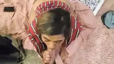 british indian Girl give big white dick blowjob