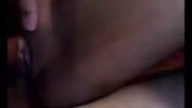 Kanadda girl sucking boyfriend dick & fingered in pussy