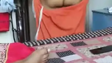 Desi bhabi showing her big ass after fucking