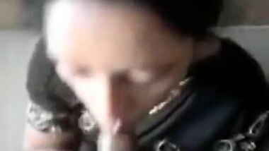 A horny maid sucking dick of her boss