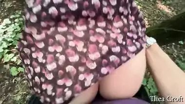 Street Pickup Picked up 18 Year Old for Money Fuck in the Woods And Slobbery Blowjob Cum in Mouth