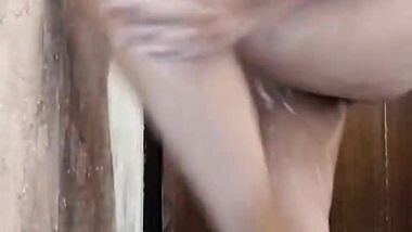 Bathing Indian Young College Girl In Pg Bathroom