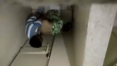 Desi Lovers Standing Sex In Toilet Caught On Cam