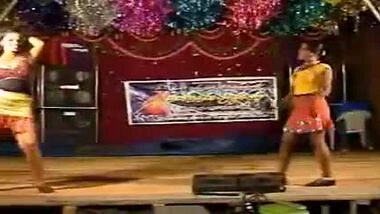 south indian girls doing a vulgar dance on stage