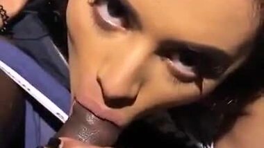 Bathroom's Girlfriend Boyfriend Blowjob Cum Drinking