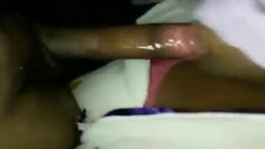 Indian Aunt Blindfold sucking deepthroat big cock 
