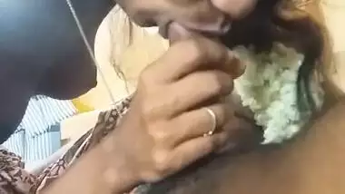 Tamil GF deep throating big dick of BF
