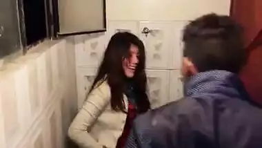 Desi drunk couple fuck in toilet after party must watch