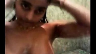 Hot Indian Teen Sucks Her BF And Masturbates In The Shower