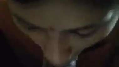 Brother teaching his sister to do a sexy blowjob