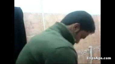 Desi girl with her friend in bathroom MMS clip