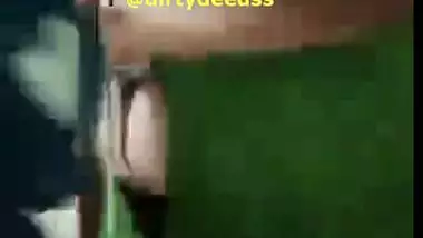 Homely housewife strips saree and shows naked boobs