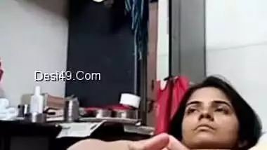Skinny Desi girl fingers own sweet XXX vagina being alone at home