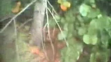 Having fun with indian teen in wood. Public nudity