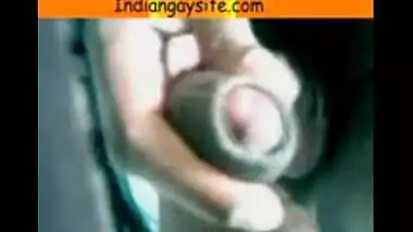 Amateur Indian Gay plays with bend dick