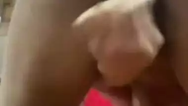 Ex-girlfriend dildo fucking horny pussy on video call