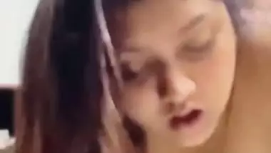 Chubby girlfriend pussy fucking from back by boyfriend