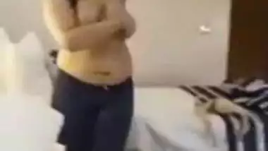 Busty Telugu TV Actress Dancing Naked At Hotel